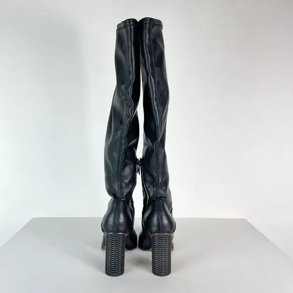 Franco Sarto NWOB Women's Cindy Vintage Nostalgia Faux Leather Black Boots 8.5 - Picture 6 of 12